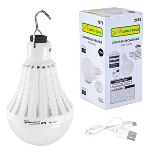 Foco De Emergencia Recargable Led 12w Lion Tools