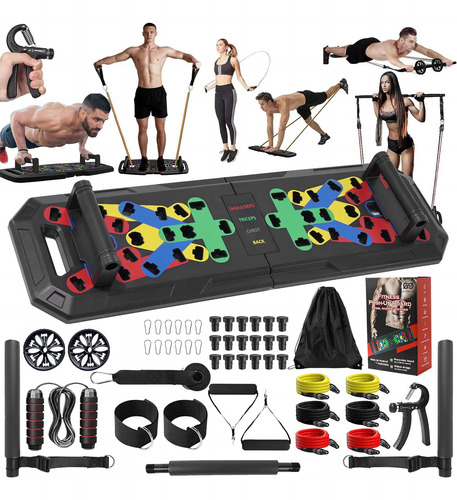 Prancha Flexão Portátil Aparelho Exercício Perda Gordura