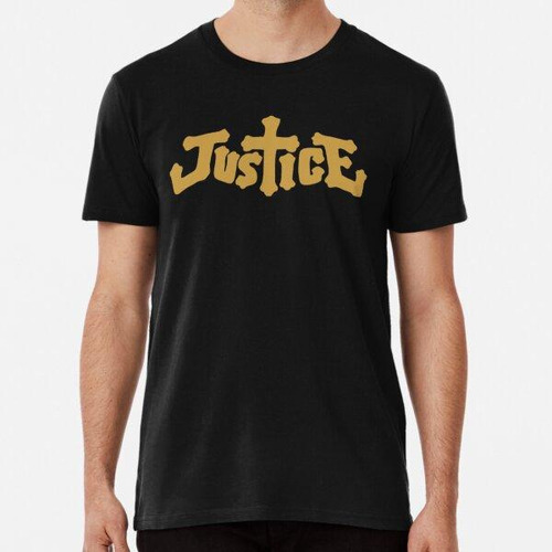 Remera Logotipo De Música Electro De Justicia Camiseta Clási