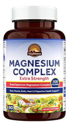 Vitalitown | Magnesium Complex | 300mg | 90 Veggie Capsules