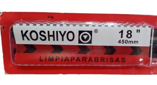 Limpiaparabrisas Marca Koshiyo 18 Pulgadas  (par), 450mm