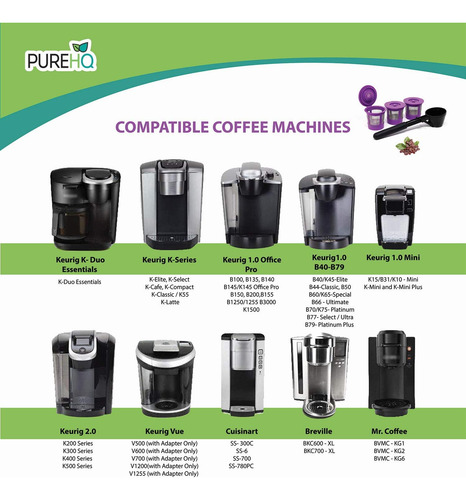 Filtros Reutilizables Purehq, Para Keurig, C/adaptador, 3pcs