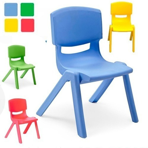 1 Mesa Y 4 Sillas Infantil Extra Reforzadas Colores A Elegir