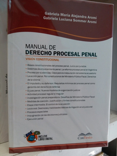 Manual De Derecho Procesal Penal / Aromi Gabriela