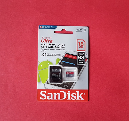 5 Cartões Micro Sd Ultra 16g - Sandisk