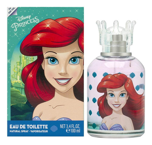 Perfume Disney Princess Ariel, 100 Ml, Para Niña