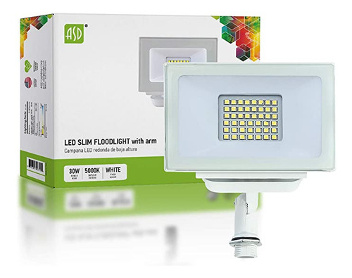 Asd Luz De Inundación Led De 30 W Para Exteriores, 120 V -.