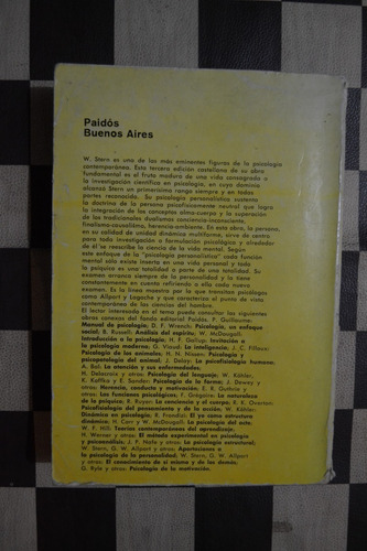 William Stern - Psicología General (paidós, 1971) (Usado)