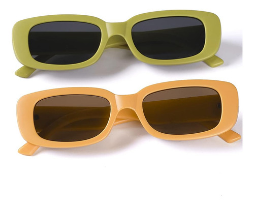 Pack De 3 Gafas De Sol Rectangulares Para Mujer Tskestvy, Re