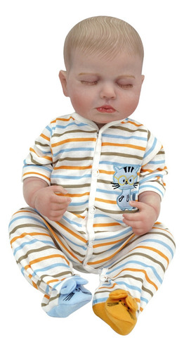 Brastoy Bebê Reborn Boneca Pintada Silicone Realistic Menino