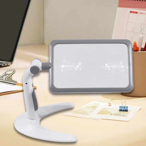 Lupa Com Luz Led Para Artesanato E Leitura Diária