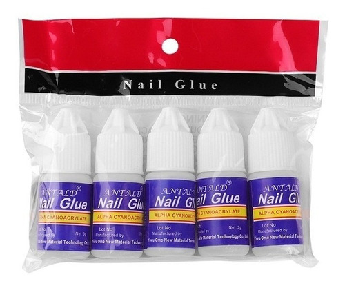 Pegamento X5 Nail Glue Para Uñas Postizas Tips Strass Gotero