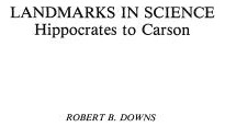 Libro Landmarks In Science - Downs, Robert Bingham