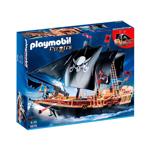 Playmobil Set Barco Pirata 6678 Playset 4-10 Años