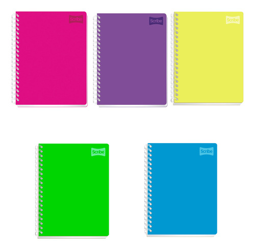 Cuaderno Frances Scribe Polycover 100h C7mm Pack C/5