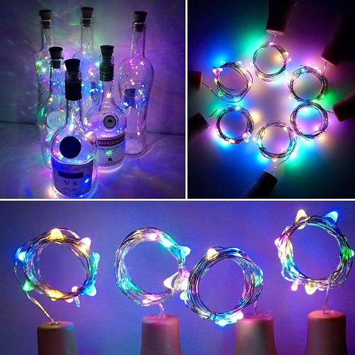 10 Piezas Led Decoración Navideña Mini Serie Multicolor