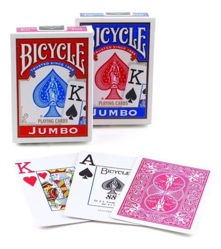 Bicycle Poker Size Jumbo Index Juego De Cartas 2