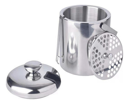 Cubo De Hielo - Cubo De Hielo De Acero Inoxidable De Doble