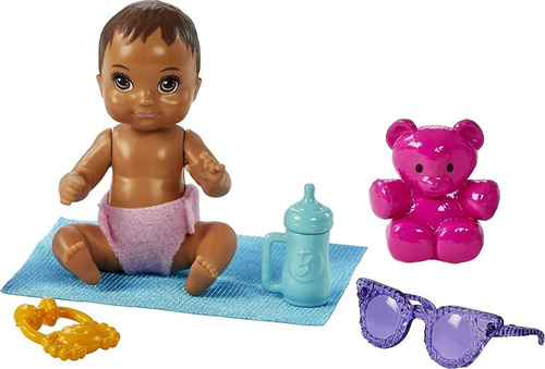 Imagem 4 de 6 de Barbie Skipper Babysitters Inc. Playset Bebe Negra