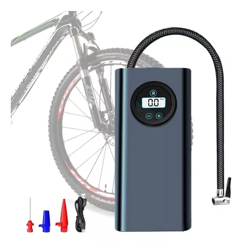 Hinchador USB Compresor Aire para Coche Moto Bicicleta Recargable USB –