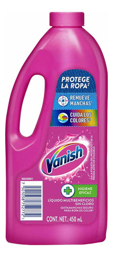 Quitamanchas Líquido Vanish Multiusos Ropa Color 925ml 6pz