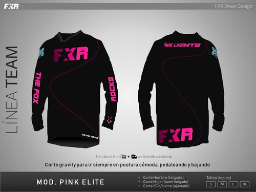 Jersey  Fxr Mtb Team Mod. Pink Elite