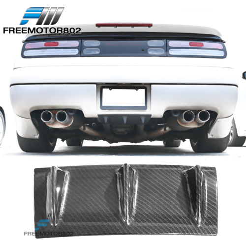 Universal Rear Bumper Diffuser Splitter 3 Shark Fins Abs Zzg