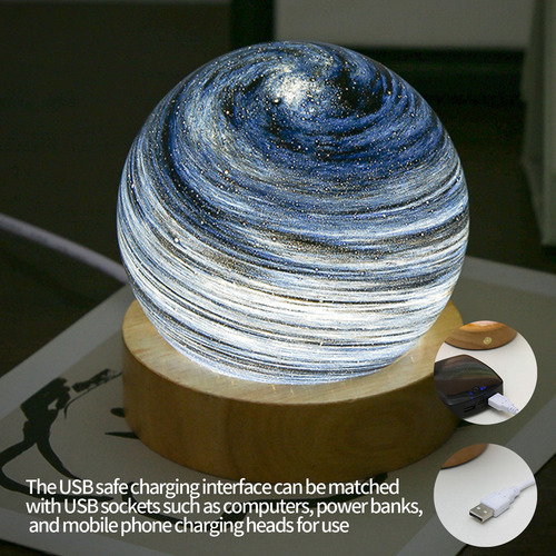 Bola De Cristal De Planetas Regulables Tridimensionales Con