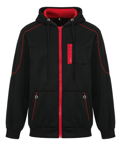Sudadera Deportiva Casual Con Capucha Y Manga Con Cremallera