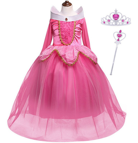 Vestido De Disfraz De Halloween De Princesa Aurora P/niñas