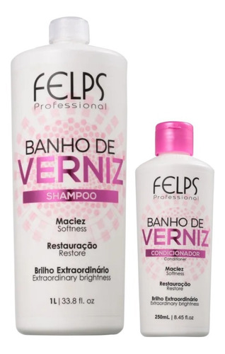 Felps Banho De Verniz Shampoo 1l + Condicionador 250ml