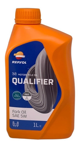 Aceite 5w Horquilla Moto Qualifier Fork Oil Sae Repsol 1l