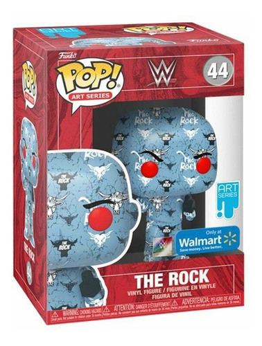 Funko Wwe The Rock 44 Art Series Walmart Exclusive Hard Case