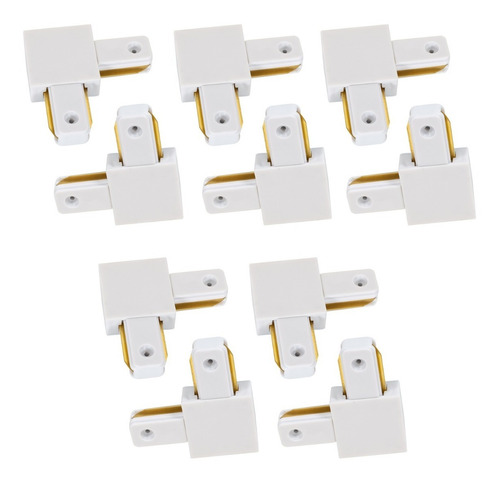 10 Conectores Para Riel Energizado Modelo L Monofasico Hbled