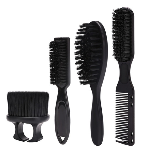 Cepillo De Limpieza Para Barbería, Juego De 4 Cepillos