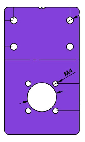 Make&run Placa Porta Rodamiento Con Flange - Pf-608-2040-23