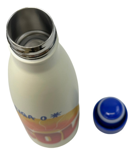 Garrafa Farm Glub Glub Siga O Sol 500 Ml Cor Branco