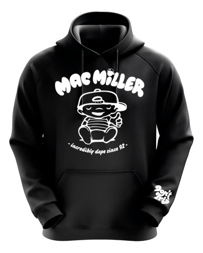 Polerón Negro Mac Miller Diseño 3