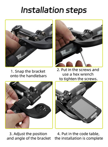 Soporte De Soporte De Manillar De Bicicleta Para Garmin Edge