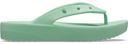 Chinelo Crocs Classic Plataform Flip Jade Stone