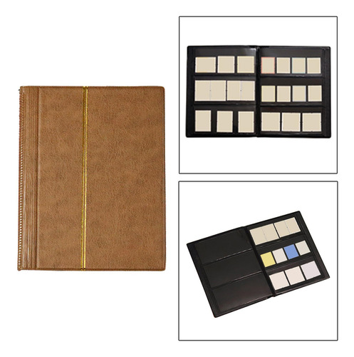 Interleaf Type Stamp Album 10 Sheet (20 Page) Storage Brown