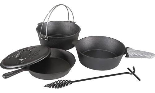 Set De Cocina Stansport De Hierro Fundido Previamente Saz...