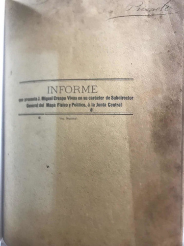 Libro Levantamiento Mapa Fisico De  Venezuela 1910 Firmado