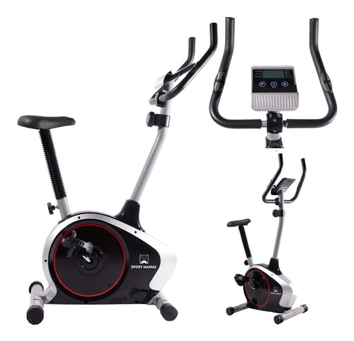 Bicicleta fija Sport Maniac SPM1001 tradicional color negro y gris