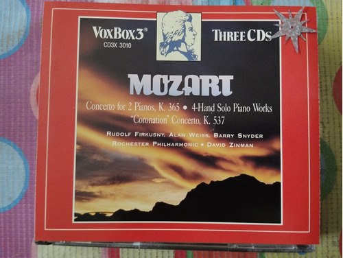Mozart 3 Cd Concerto For 2 Pianos V
