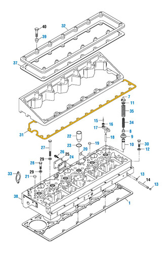 Junta Tapa Balancines Cummins L10 M11 Ism 4070529 3027881