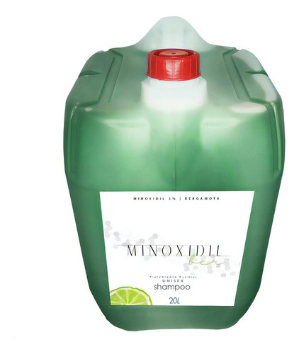 Minoxidilber® Shampoo Minoxidil 5% Bergamota  20l Granel