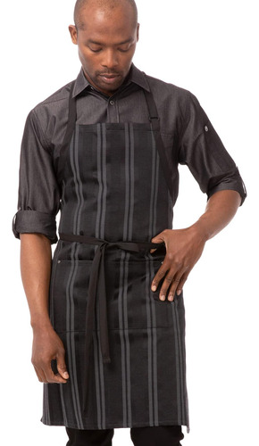 Chef Works Delantales De Cocina Unisex Presdio Bib, Talla Ún