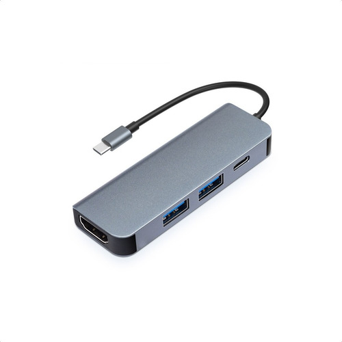 Adaptador Hub Usb C 4 En 1 | 2 Usb 1 Hdmi 1 Pd Para Macbook