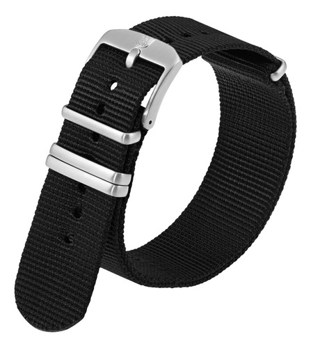 Correas De Reloj Originales De Nailon Negro Para Luminox Wat